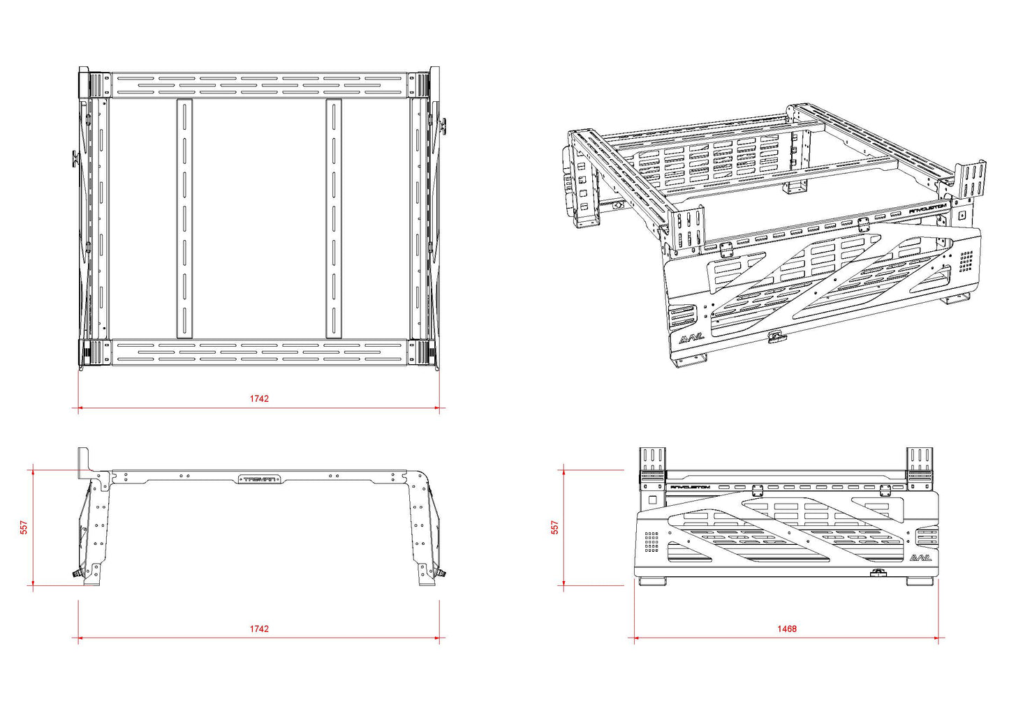KIA TASMAN TUB RACK - T2