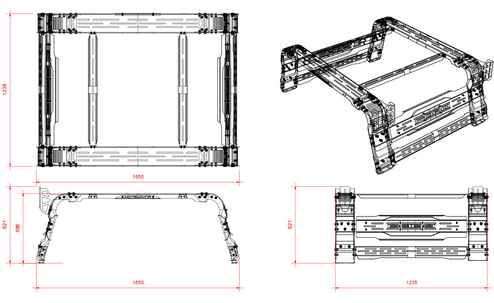 FORD RANGER (PX) TUB RACK (High)